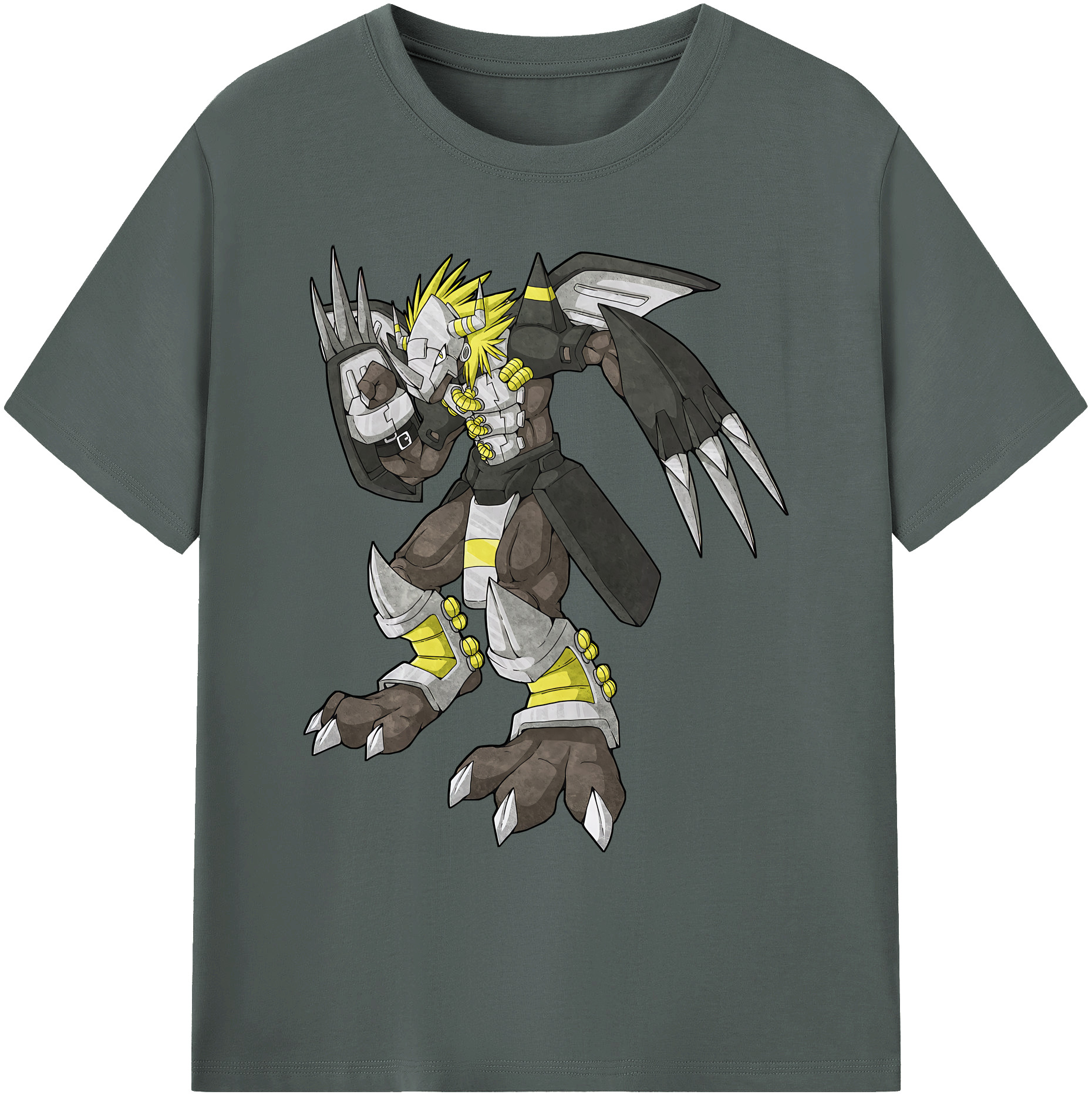 （画像用） Digimon デジタルモンスター/デジモン 綿100％ メンズ半袖Tシャツ｜肌触りやわらか＆通気性